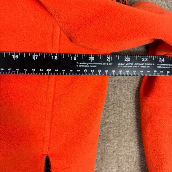 LRL Ralph Lauren Active Jacket Womens Size Large L‎ Orange/Black Fleece Full Zip - Picture 6 of 10